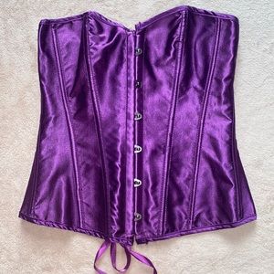 Purple Satin Corset